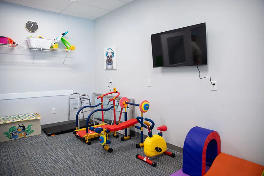 Pediatric therapy equipment at Dickson Physical Therapy